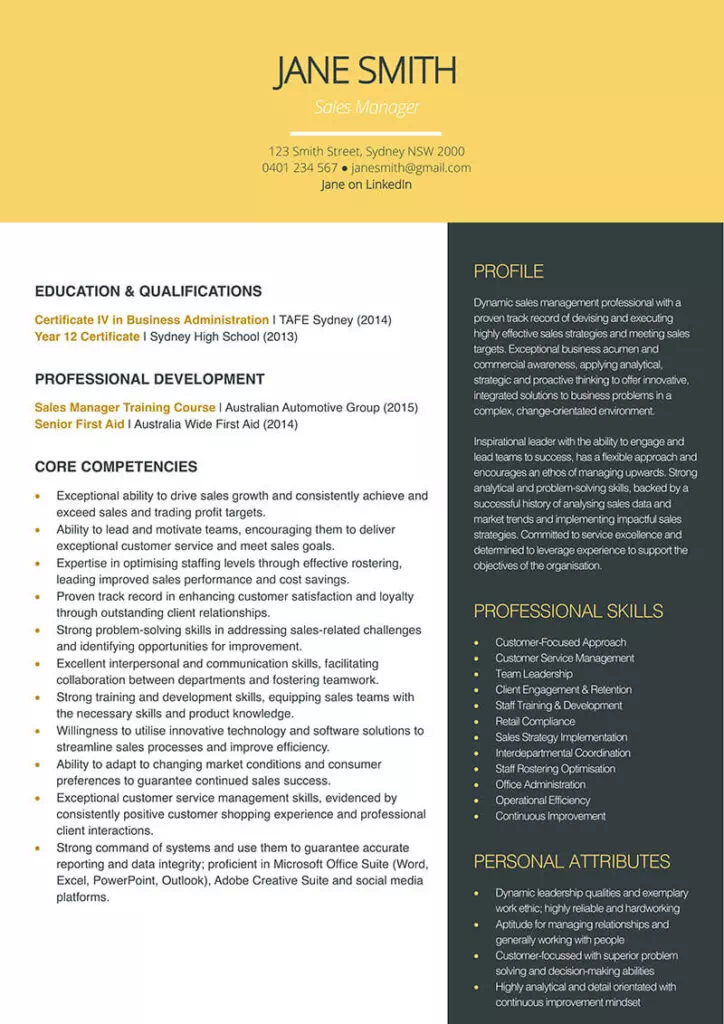 Resume Template